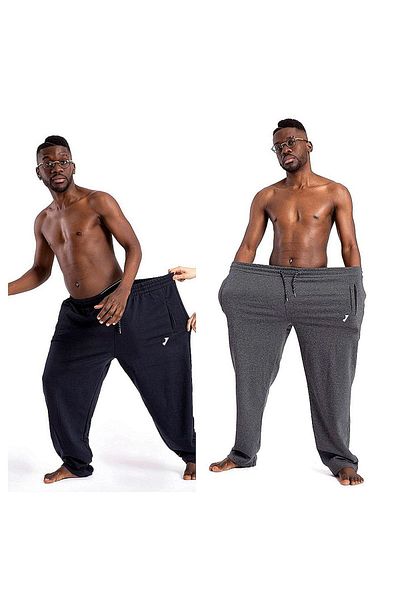 SuFd E Ticaret 2 Pieces of Cotton Plus Size Sweatpants & Pajama Bottoms