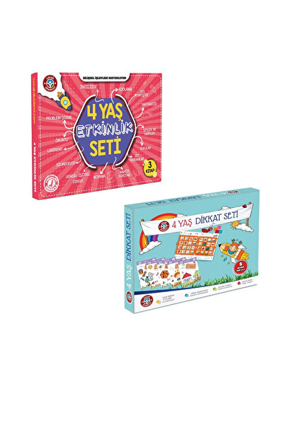 Çocuk Akademi Dikkat ve Etkinlik Seti 4 Yaş Çocuklara Özel