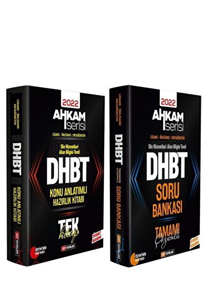 Ddy Yayınları Dhbt Ahkam Serisi Tüm Adaylar Konu Anlatımı Ve Soru Bankası 2li...