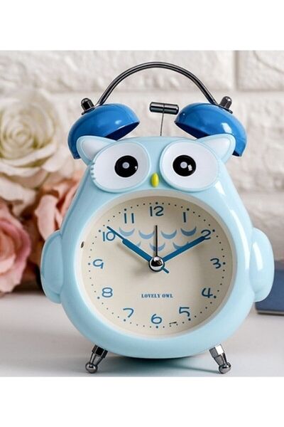 GiralStore Baykuş Desenli Led Işıklı Dekoratif Çalar Saat