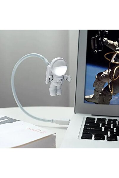 hediyesahibi Astronot Lamba Led Usb Gece Lambası Klavye Işığı Kitap Okuma Işığı