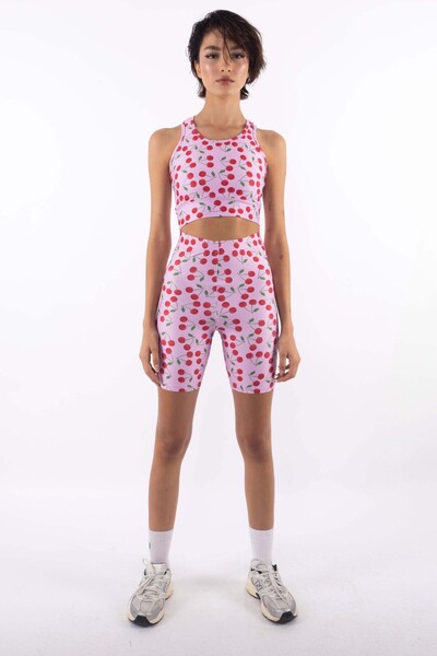 Coredra Kadın Tayt  - Kiraz