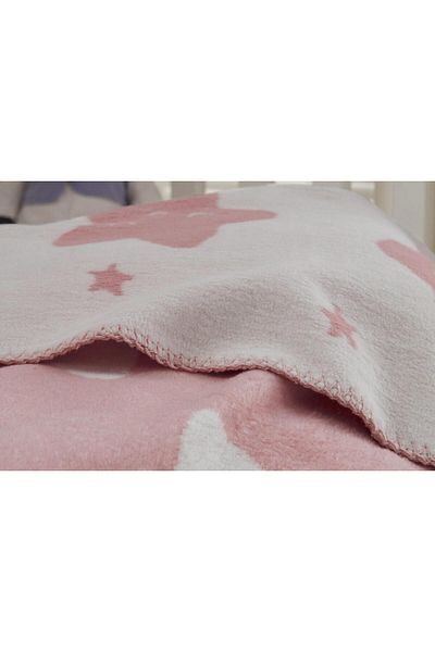 Dolce Bonita Home Cotton Cotton Double Sided Baby Blanket 100X120 Pink