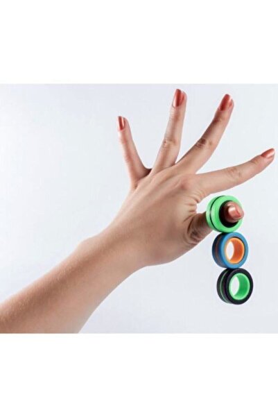 Genel Markalar Fingears Manyetik Yeni Nesil Halkalar Parmak Stres Çarkı 3lü
