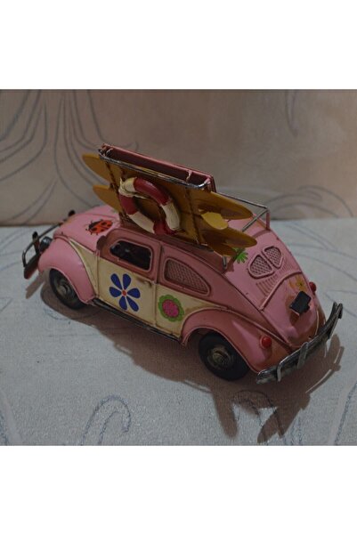 mykhediyevesanatatölyesi Διακοσμητικό Μεταλλικό Αυτοκίνητο με Πλαίσιο και Κου...