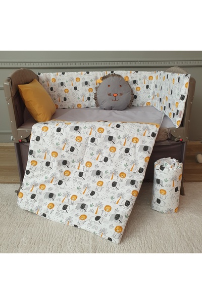 Yuar Baby طقم سرير بارك 100% قطن - حماية للحواف