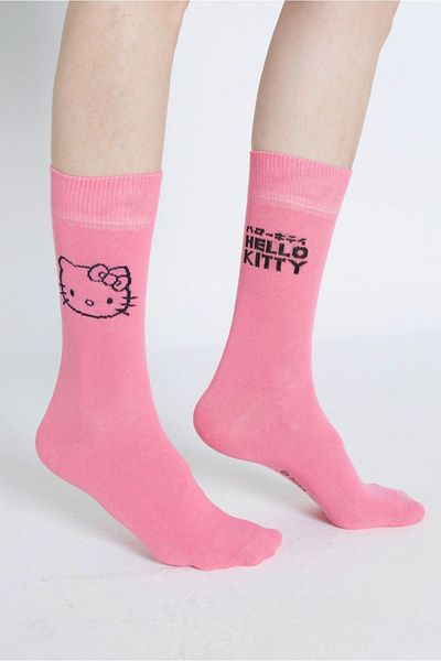 Hello Kitty Pink Patterned Socks - ROZ-88/3