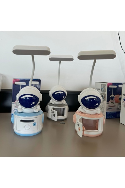 Genel Markalar Çok Amaçlı Astronot Kumbara Lambası,Şarjlı Gece veya Masa lambası-3 Modlu Işık