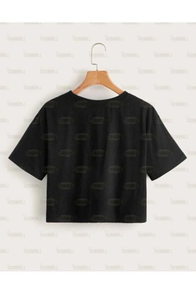 aynewmoda Γυναικείο Crop T-Shirt - Τσίχλα μασώμενο και γλυκό, Πακέτο μπλουζών με στάμπα για κορίτσια