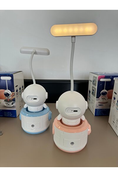 Genel Markalar Çok Amaçlı Astronot Kumbara Lambası,Şarjlı Gece veya Masa lambası-3 Modlu Işık