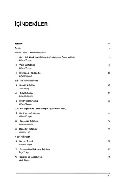 Güneş Tıp Kitabevleri Kedi ve Köpeklerde Sıvı Sağaltımı