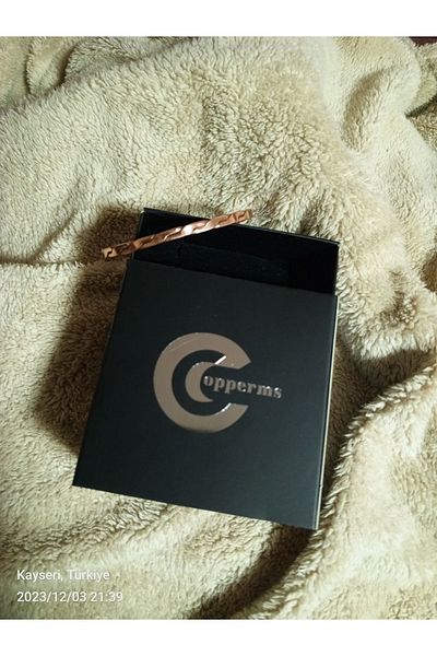 COPPERMS Handmade Forged Pure Copper Bracelet Magnetic Field Bracelet