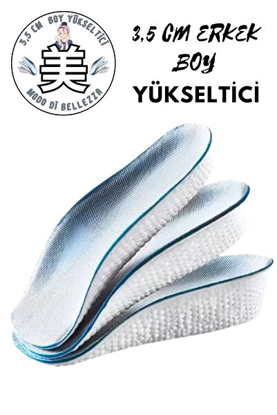 Modo Di Bellezza 1 Çift Boy Uzatan Erkek 2,5 CM Tabanlık, Yarım Boy Ortopedik...
