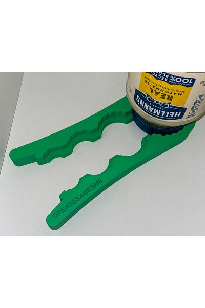 three3dprints Green Squeezing Canned Bottle Cap Opening Apparatus - Tool