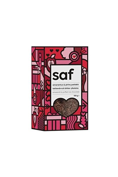 Saf Nutrition Amarantus & Pirinç Patlaklı Çikolata 100 G