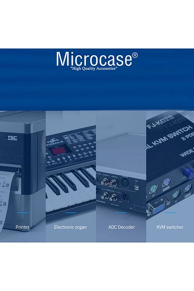 Microcase كابل طابعة من النوع C بطول 5 متر - محول USB B AL4330