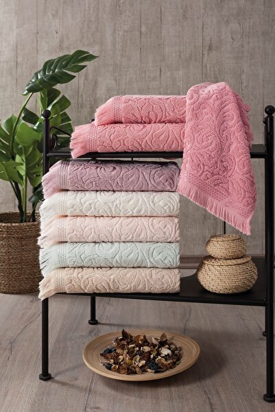 GONCA TEKSTİL Osmanlı Saçaklı 6'lı 50x90 El Ve Yüz Havlusu