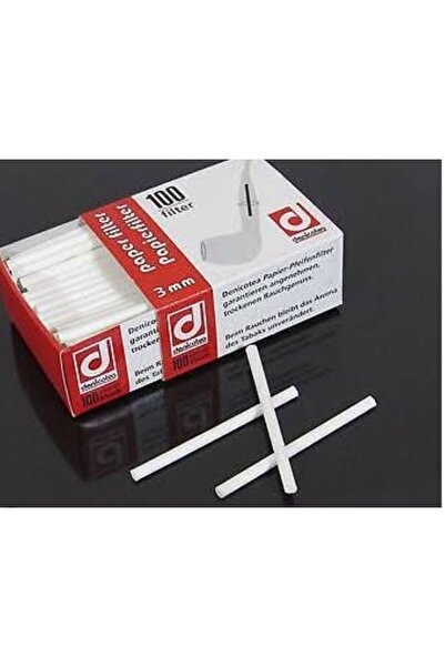 DENİCOTEA 3mm Kağıt Pipo Filtresi (100 ADET) (301404)