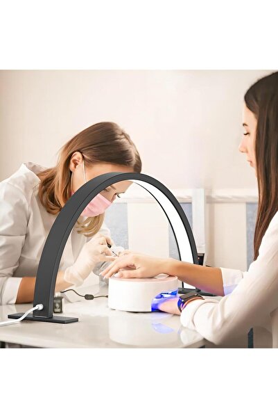 Enshall Masa Üstü 28inç Ay Lamba Tırnak Işığı 40W Kirpik Kaş Masa Sedye Üstü Led