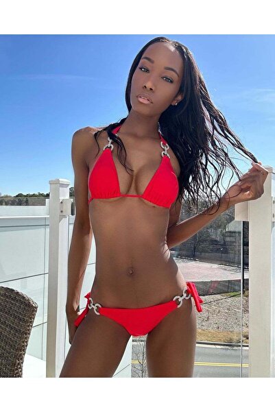 BF Bikini Fashion Taştoka detailed bikini set