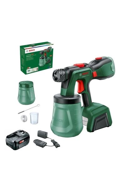 Bosch Şarjlı Boya Tabancası Hassas Boya Püskürtme Makinası Advanced Spray 18V 4A Akülü Boya Makinası