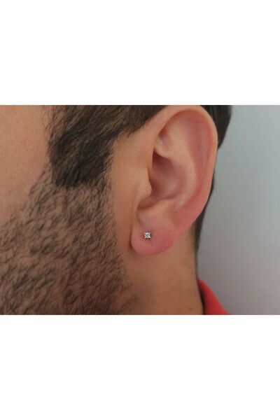 Sirius Pırlanta 0,04 Karat Pırlanta Tektaş Erkek Küpesi