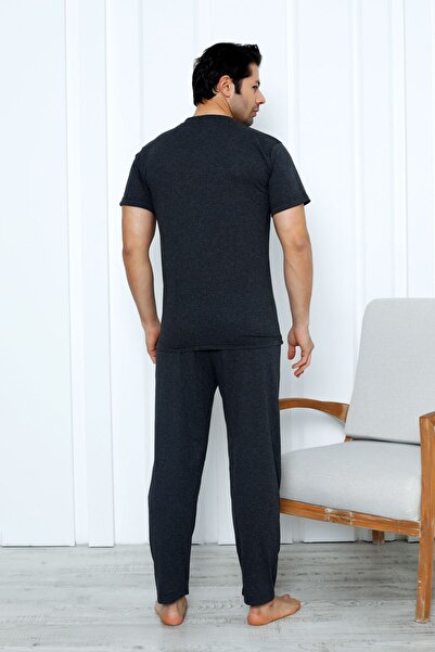 nisaNCa 3 Parça Erkek Pamuk Pijama Takımı- Babalar Günü Hediyesi
