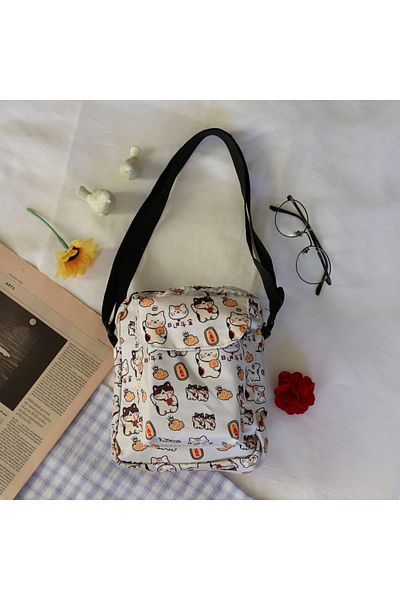 Köstebek Japanese Animal Typings Crossbody Bag