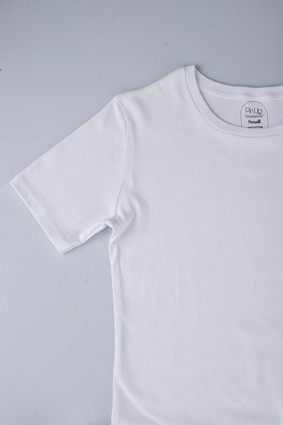 PİNUPTEX Men's 0 Collar 100% Cotton T-shirt / Undershirt