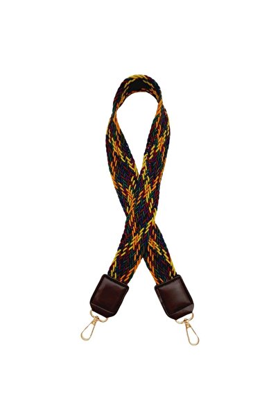 angel çanta aksesuar Angel Supra Knitted Model Dark Brown Leather Bag - Light...