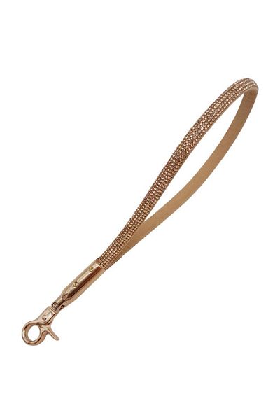 angel çanta aksesuar Gold Colored Jewelled Hooked Sleeve Handpiece