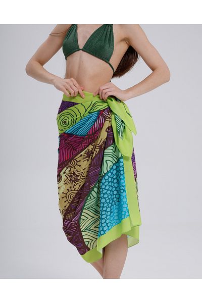 nehir eşarp Ethnic Sun Patterned Pareo - No Inner Display, 95x145