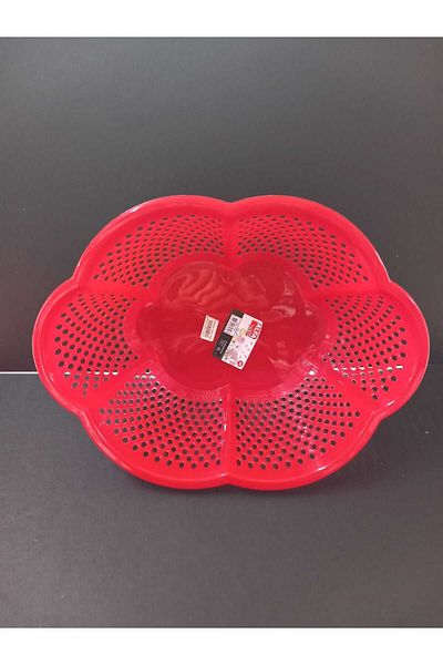 ÇEÇEN HOME 25x34 Cm Plastic Oval Daisy Strainer - Fruit and Vegetable Strainer (2 PCS)