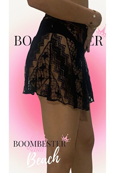 BoomBester Δαντέλα Λεπτομερής Γυναικεία Pareo - Διάφανη Φούστα Παραλίας