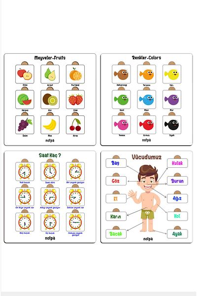 kutuTR Notpa Kids Educational Puzzle Set of 4 - 20201