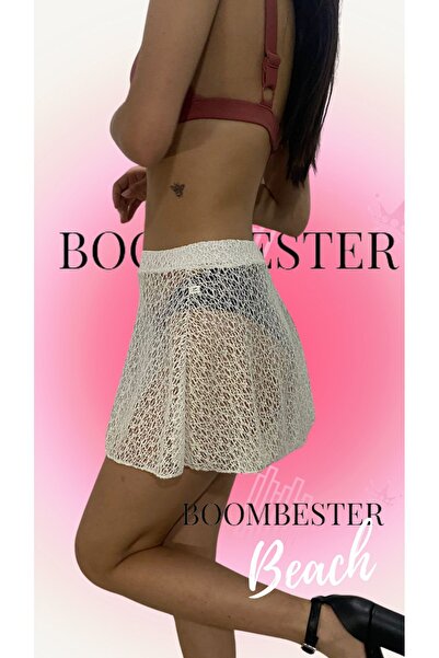 BoomBester Δαντέλα Λεπτομερής Γυναικεία Pareo - Διάφανη Φούστα Παραλίας