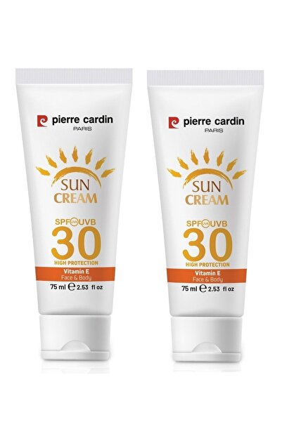 Pierre Cardin High Protection Sun Cream - 30 Spf, 75 Ml 2 Pieces