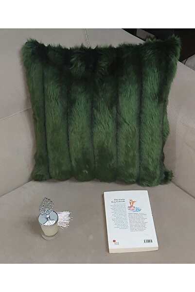 Lostello Home Λούτρινο Μαξιλαροθήκη Ριχτάρι-Σμαραγδένιο Πράσινο 43*43