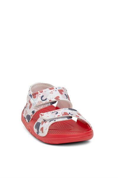 Ayakkabı Fuarı Elit SY016 Girl's Red Flat Sandals
