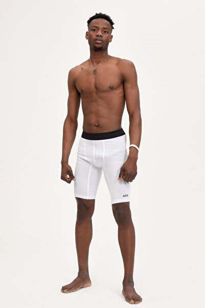 Wild Athletic Ανδρικό αθλητικό κοντό λευκό κολάν