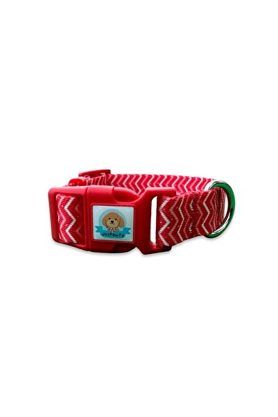JesPawty Kırmızı Çizgili Boyun Tasması
