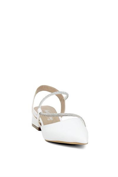 Ayakkabı Fuarı Pantofi cu toc pentru femei White Elite Mst555C