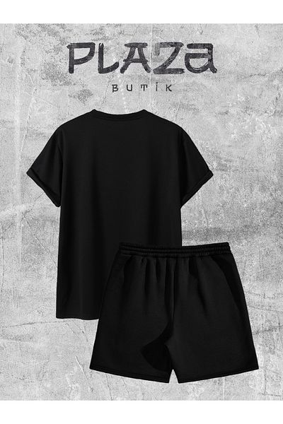 Plaza Butik One. Printed Shorts Tshirt Bottom Top Set