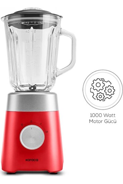 Karaca Premium Limited Edition Cam Sürahili Paslanmaz Çelik Bıçaklı Smoothie Blender