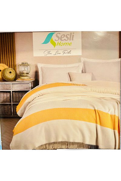 SESLİ HOME بيكيه قطني بقصة ضيقة مع صوت فردي - 160x220 سم