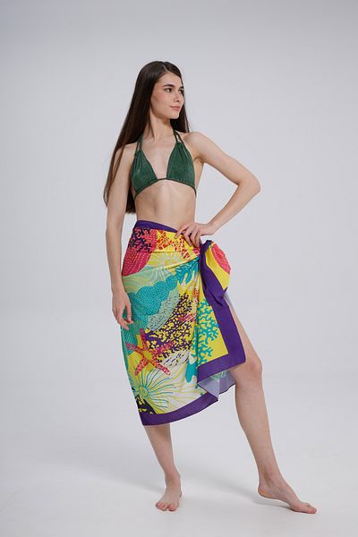 nehir eşarp 95x145 Seaside Patterned Pareo
