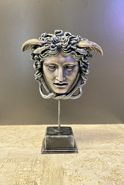 Tasarloxi Medusa Büst Heykel Biblo
