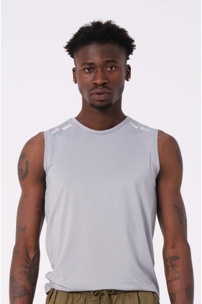Miami Beach Zero Sleeve Large Size Men's T-shirt