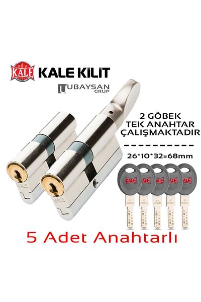 Kale Kilit Kale 264 Cec 68 mm Barel 2-Piece Set Steel Supply 5 Switch Buckle