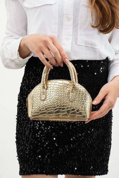 Valu Accessorize Kadın Gold Çapraz Askılı Mini Omuz Ve El Çantası